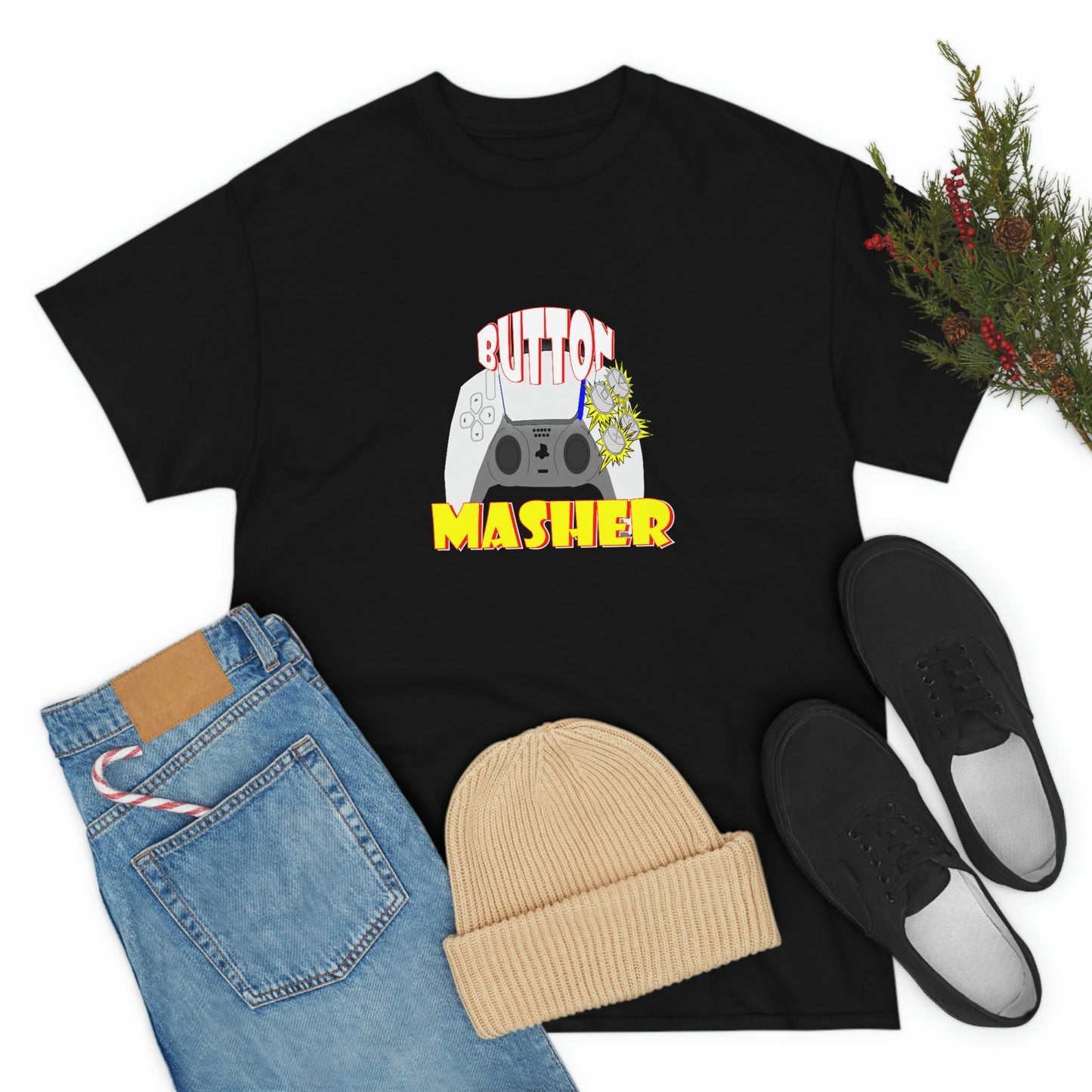 Button Masher [Ps ]ver.2Unisex Heavy Cotton Tee