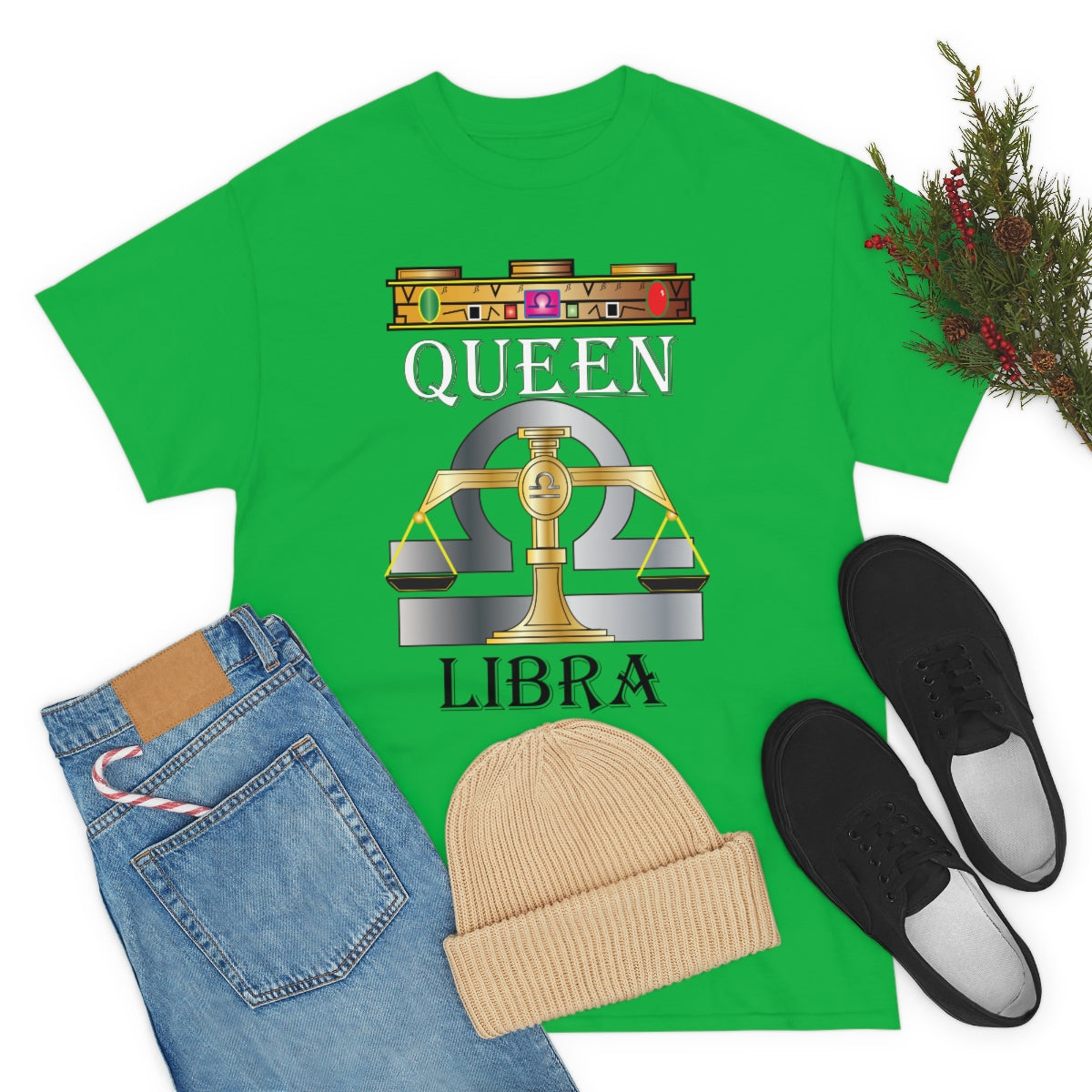 Queen Libra Unisex Heavy Cotton Tee