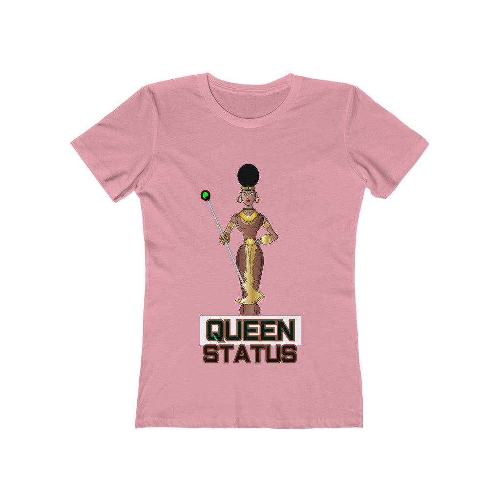 QUEEN STATUS/front/back Women's The Boyfriend Tee