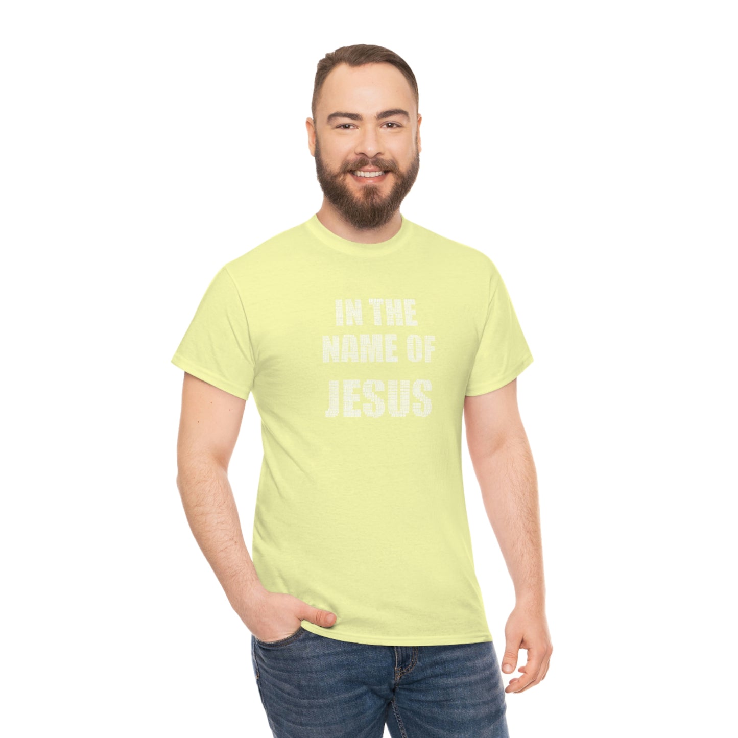 In the name of Jesus Unisex Heavy Cotton Tee