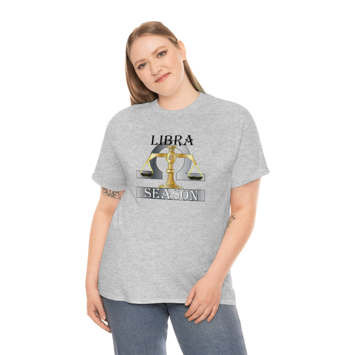 Libra season Unisex Heavy Cotton Tee