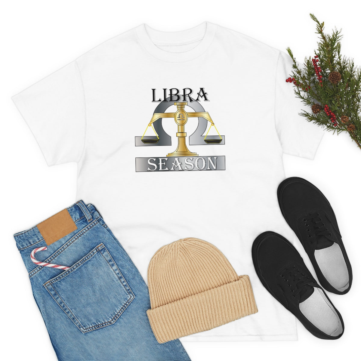 Libra season Unisex Heavy Cotton Tee