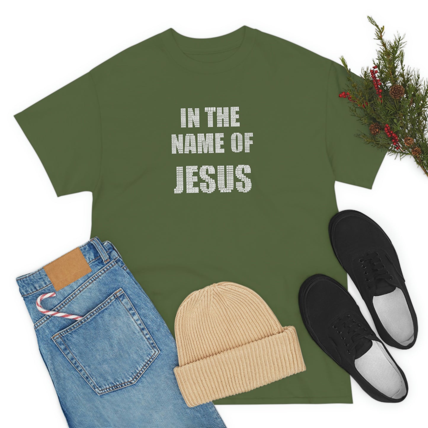 In the name of Jesus Unisex Heavy Cotton Tee