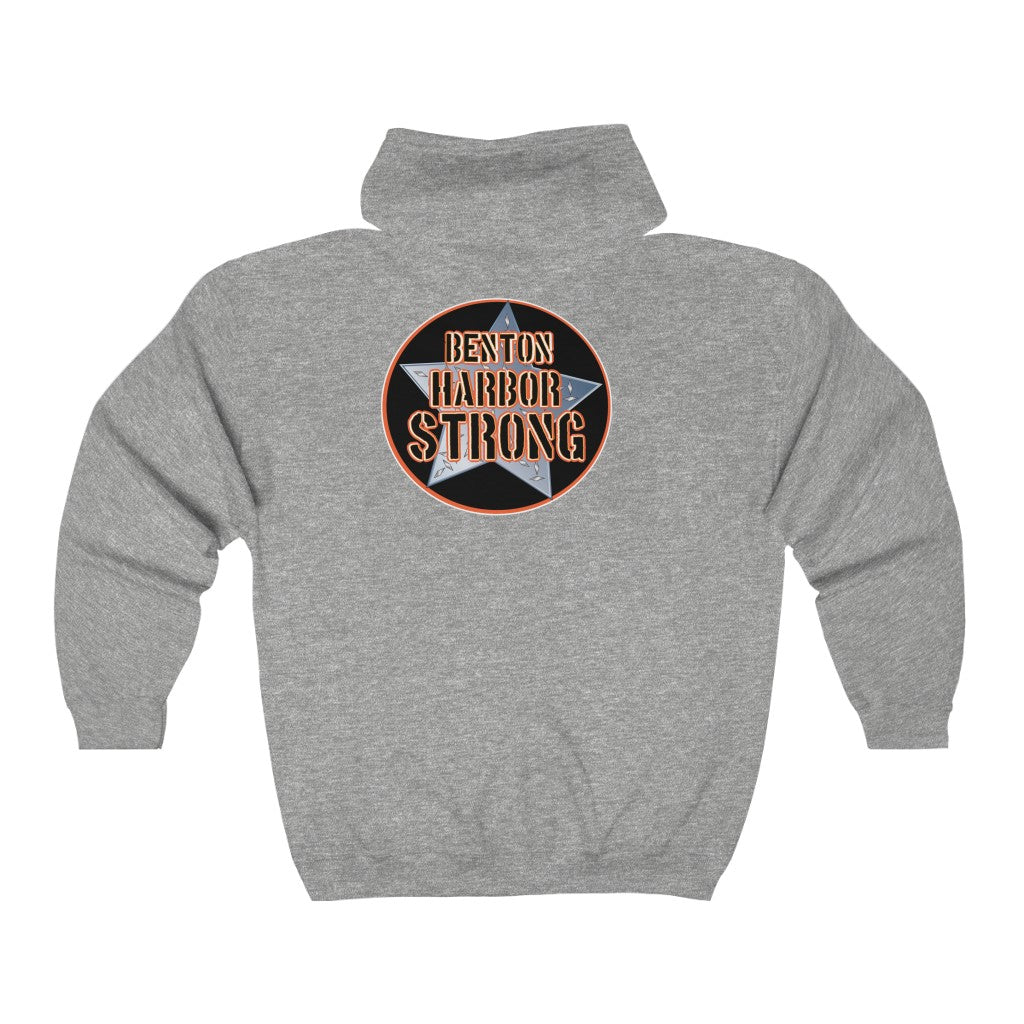 Benton harbor strong Unisex Heavy Blend™ Full Zip Hooded Sweatshirt