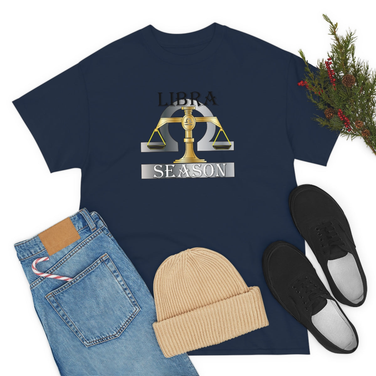 Libra season Unisex Heavy Cotton Tee