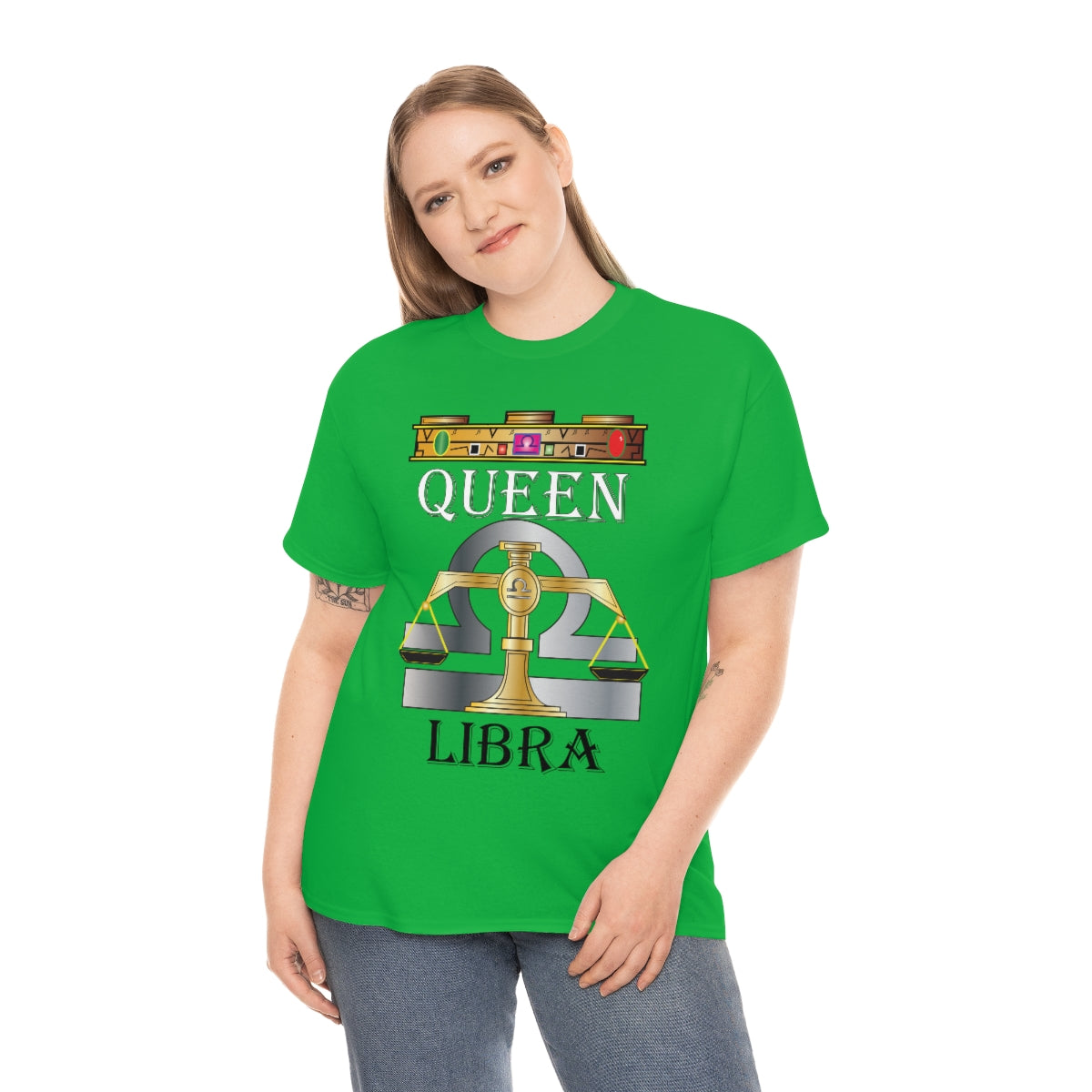 Queen Libra Unisex Heavy Cotton Tee