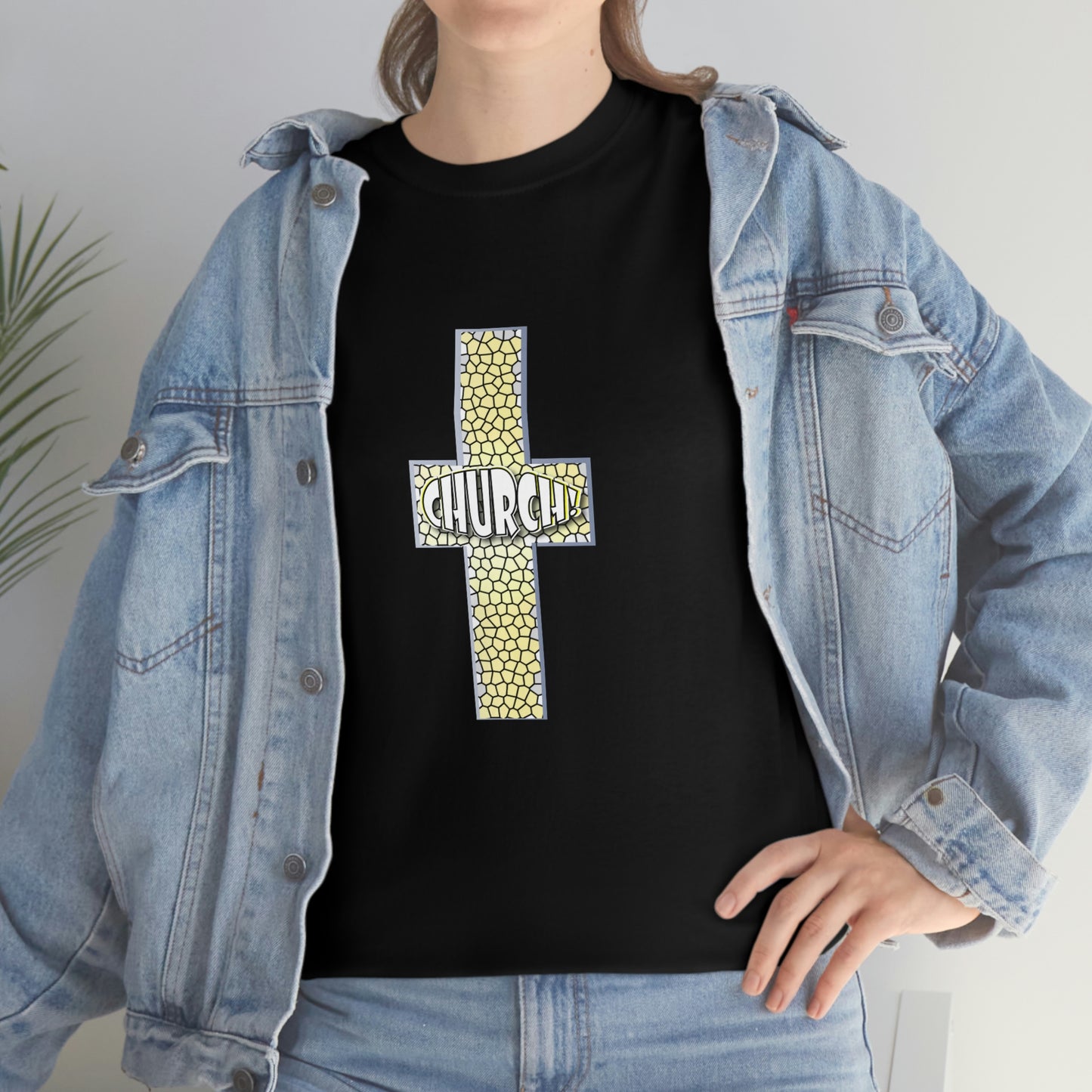 Church[cross] Unisex Heavy Cotton Tee