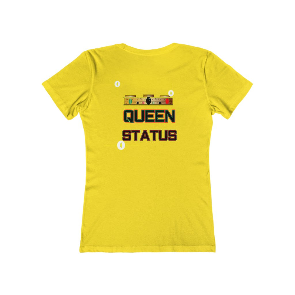 QUEEN STATUS/front/back Women's The Boyfriend Tee