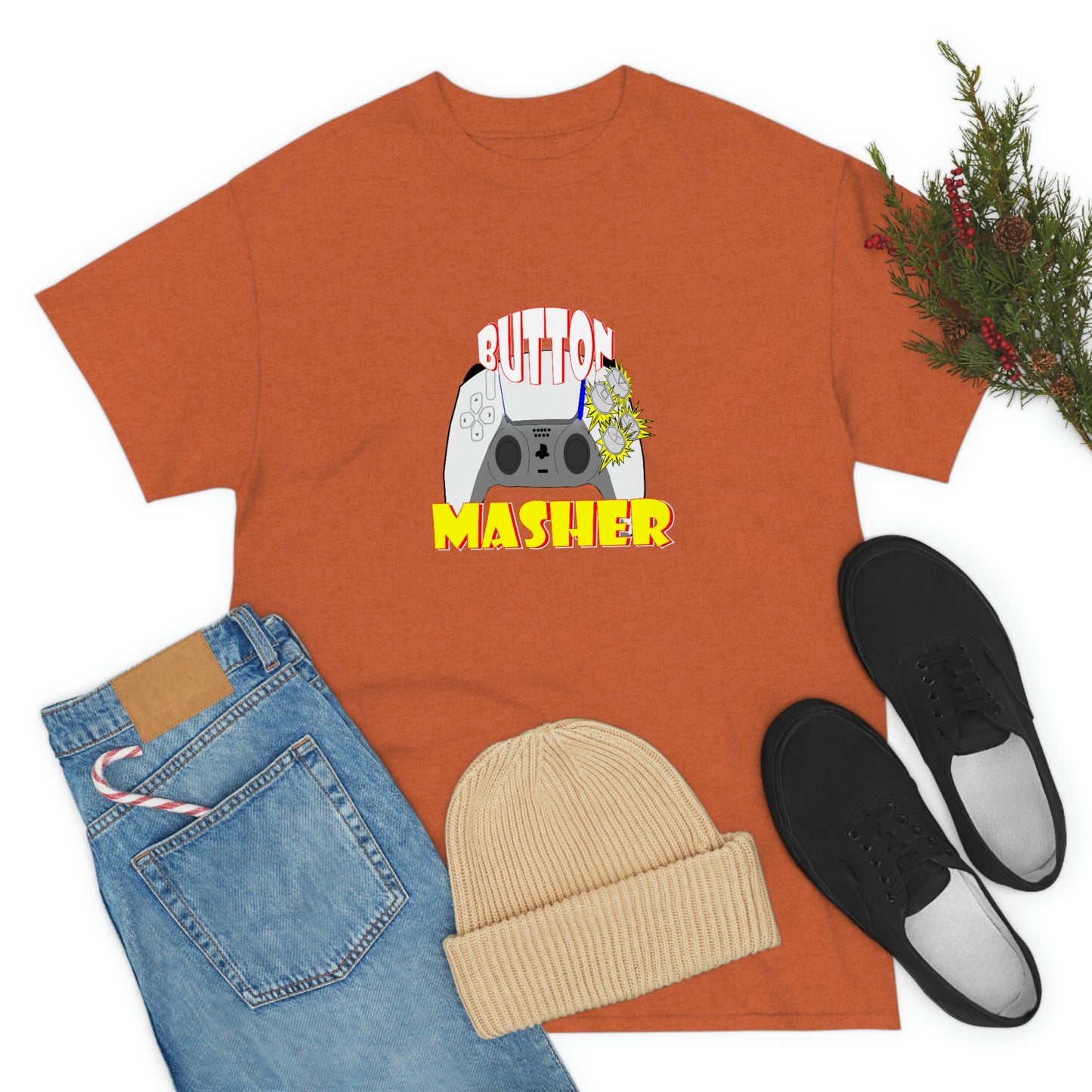 Button Masher [Ps ]ver.2Unisex Heavy Cotton Tee