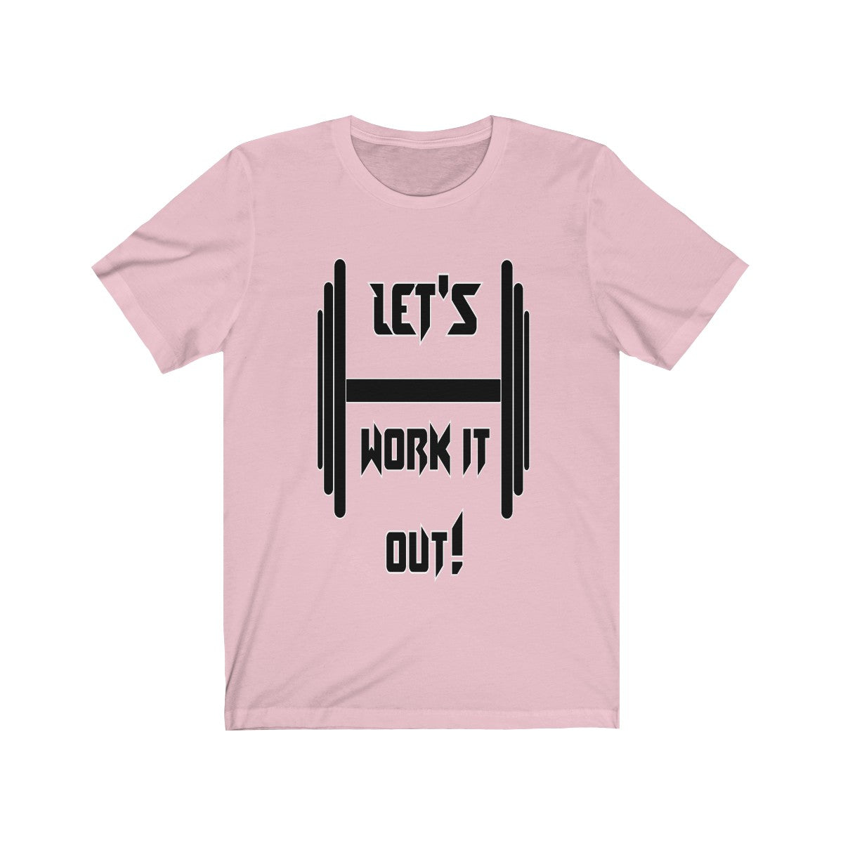 Let's work it out [black]Unisex Jersey Short Sleeve Tee