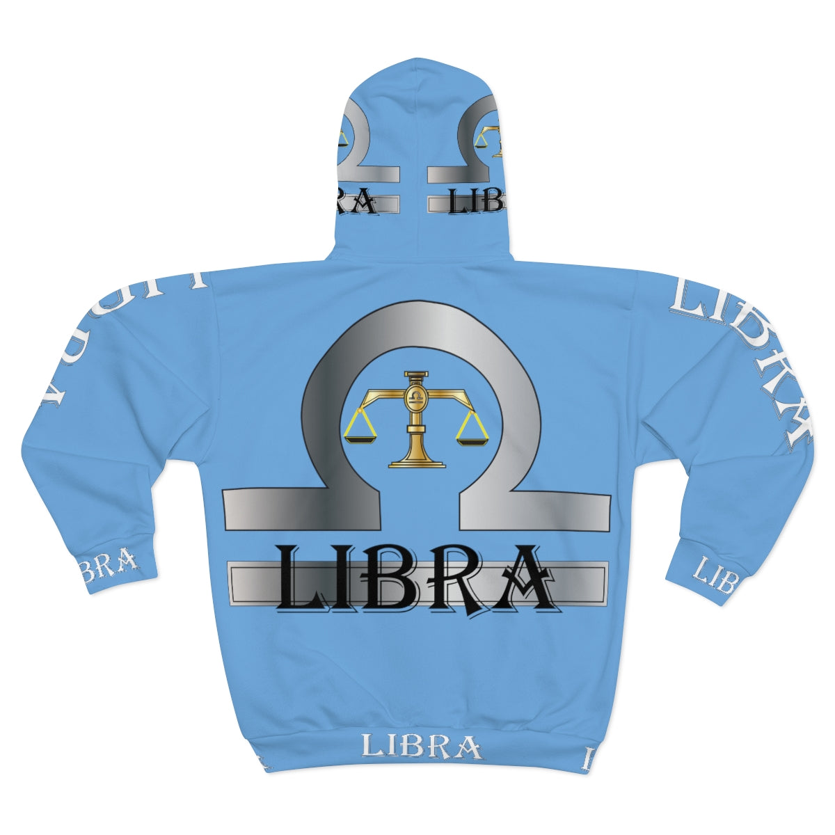 Libra AOP Unisex Zip Hoodie