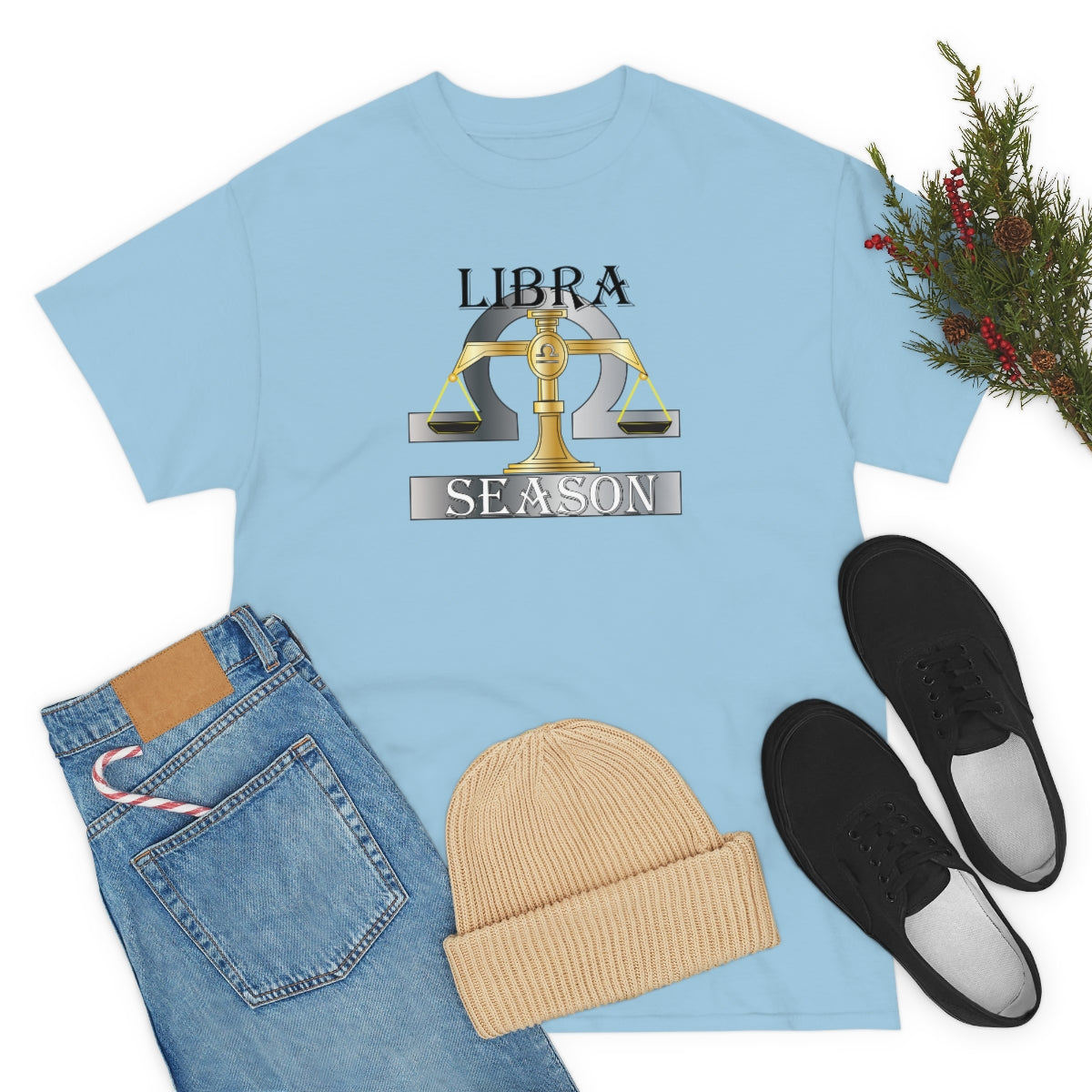 Libra season Unisex Heavy Cotton Tee