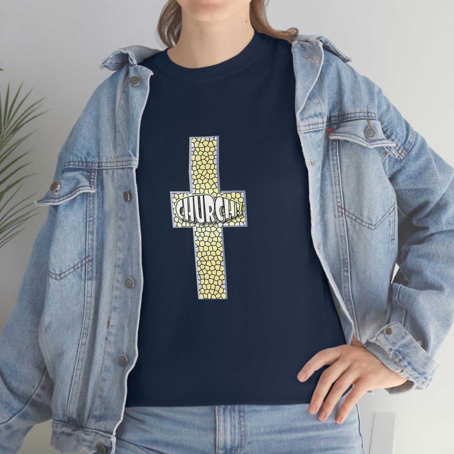 Church[cross] Unisex Heavy Cotton Tee