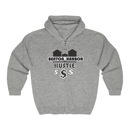 Benton harbor city hustleUnisex Heavy Blend™ Full Zip Hooded Sweatshirt