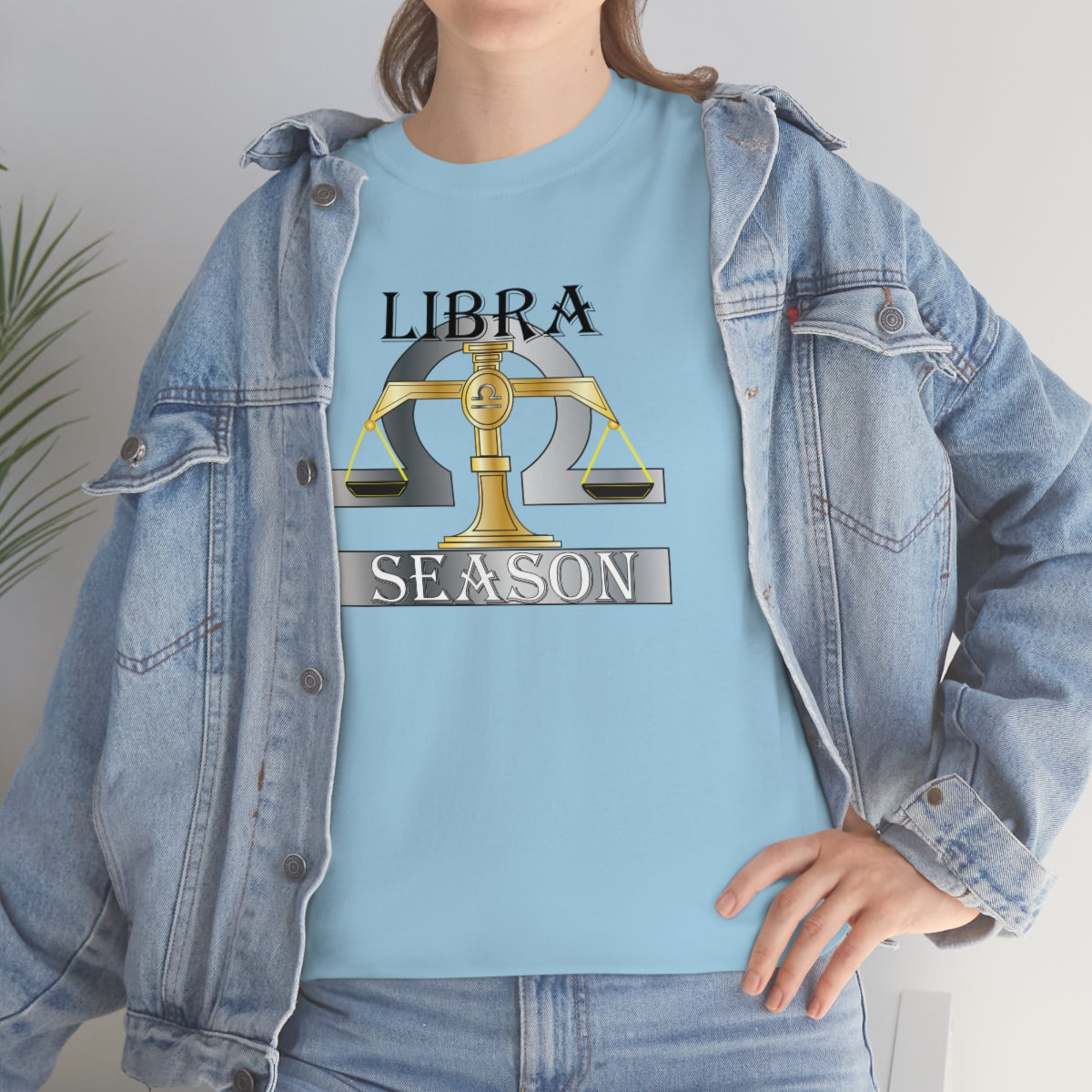 Libra season Unisex Heavy Cotton Tee