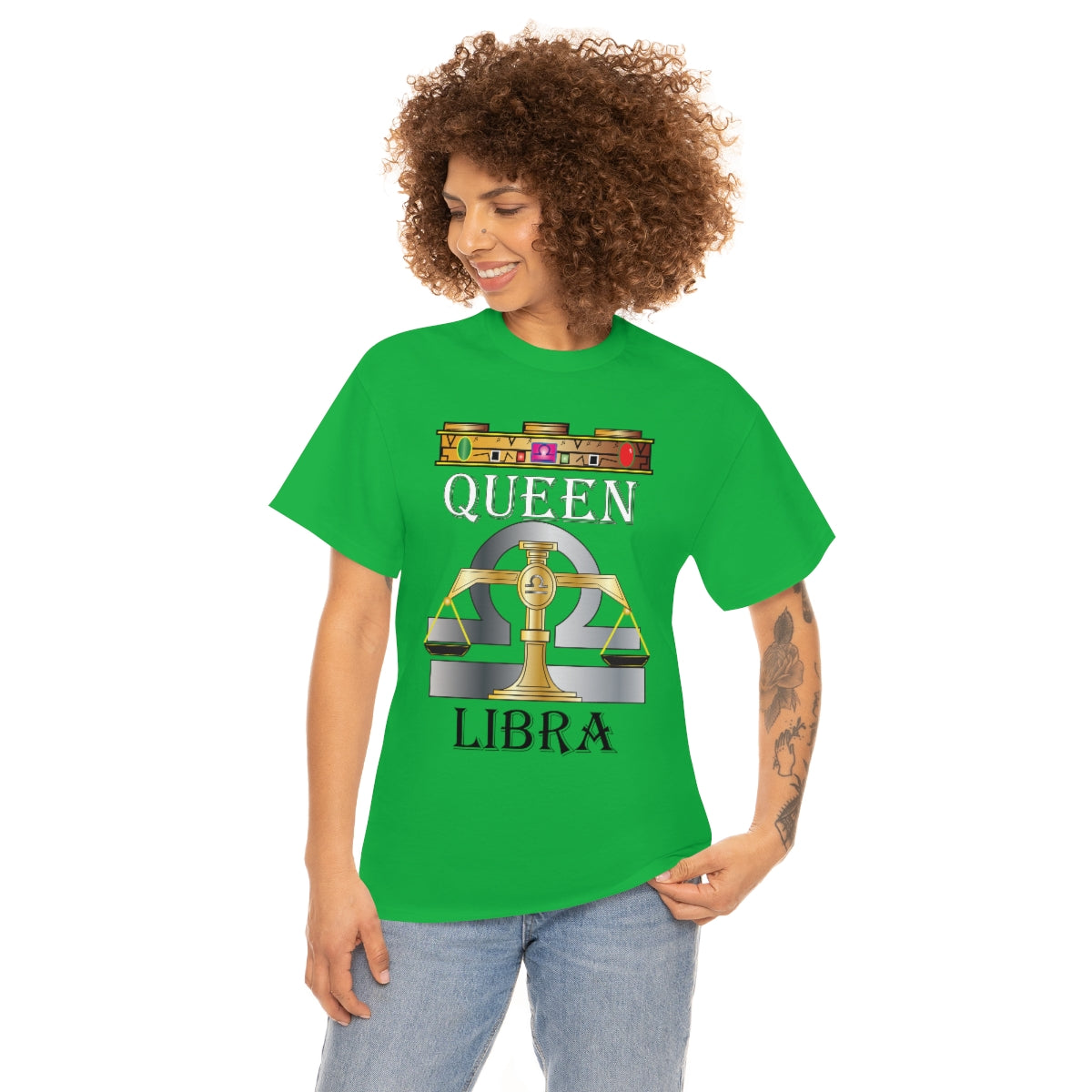 Queen Libra Unisex Heavy Cotton Tee