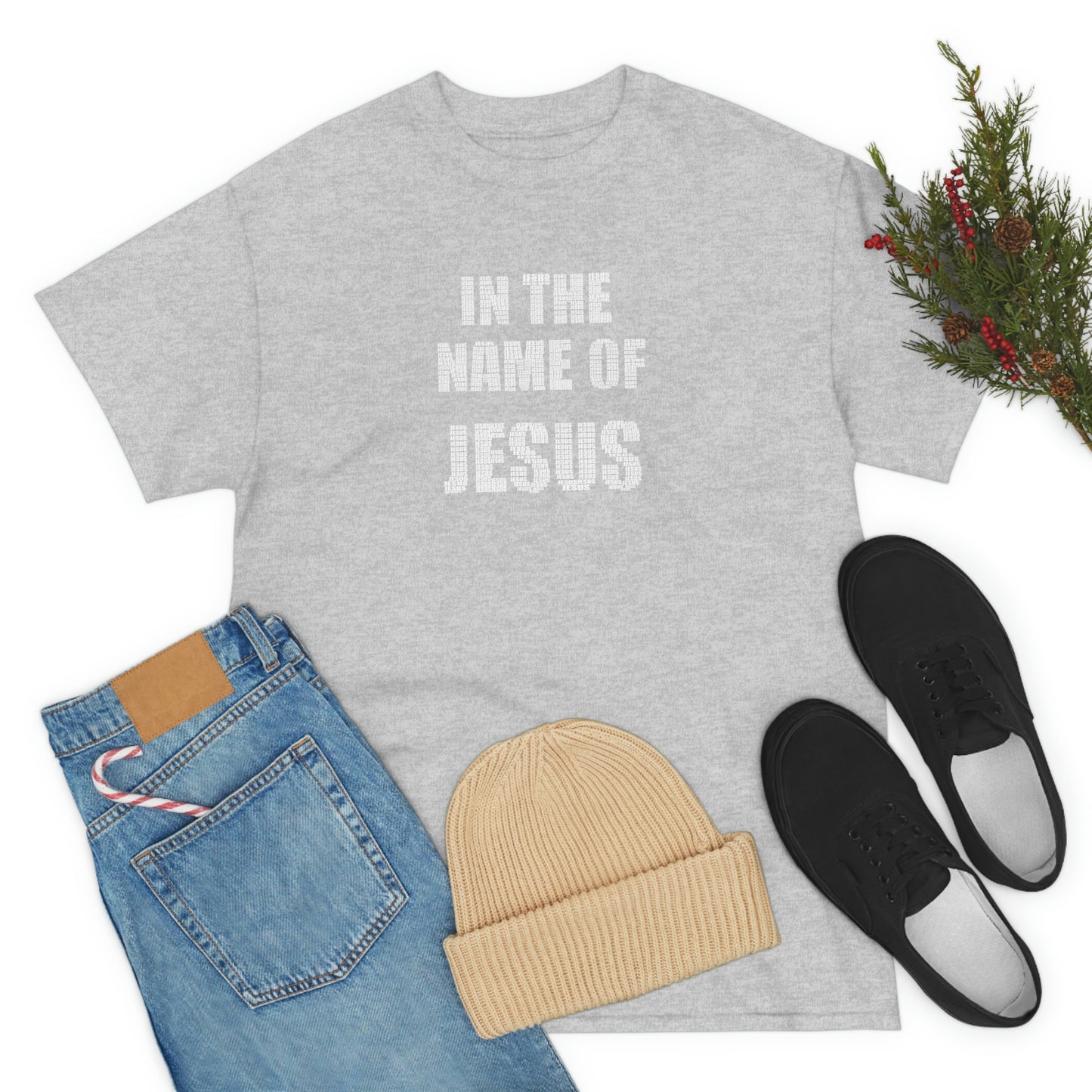 In the name of Jesus Unisex Heavy Cotton Tee