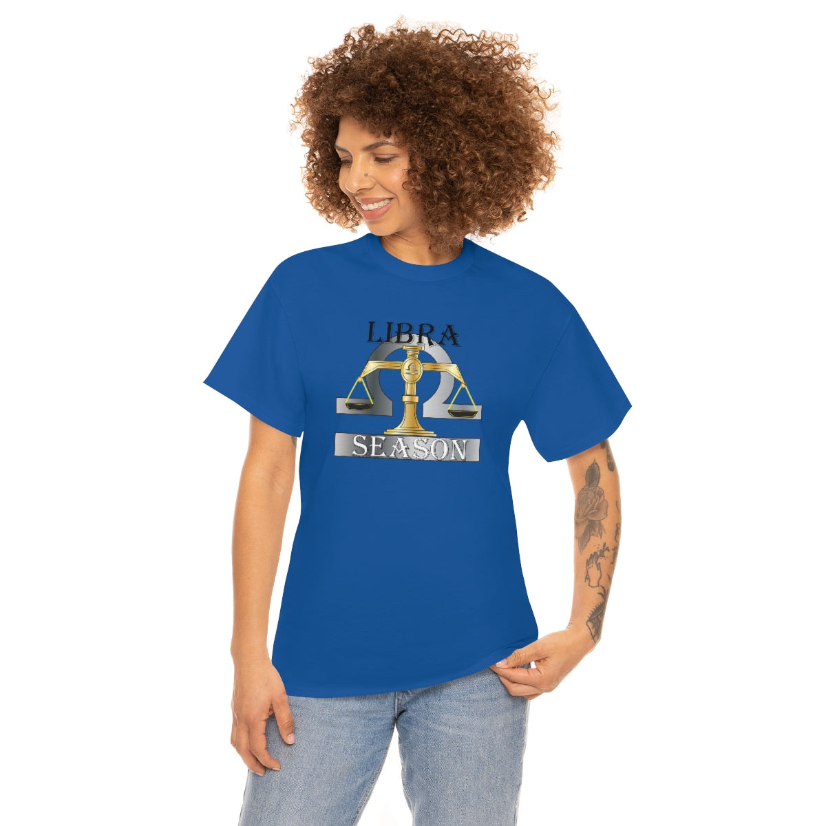 Libra season Unisex Heavy Cotton Tee