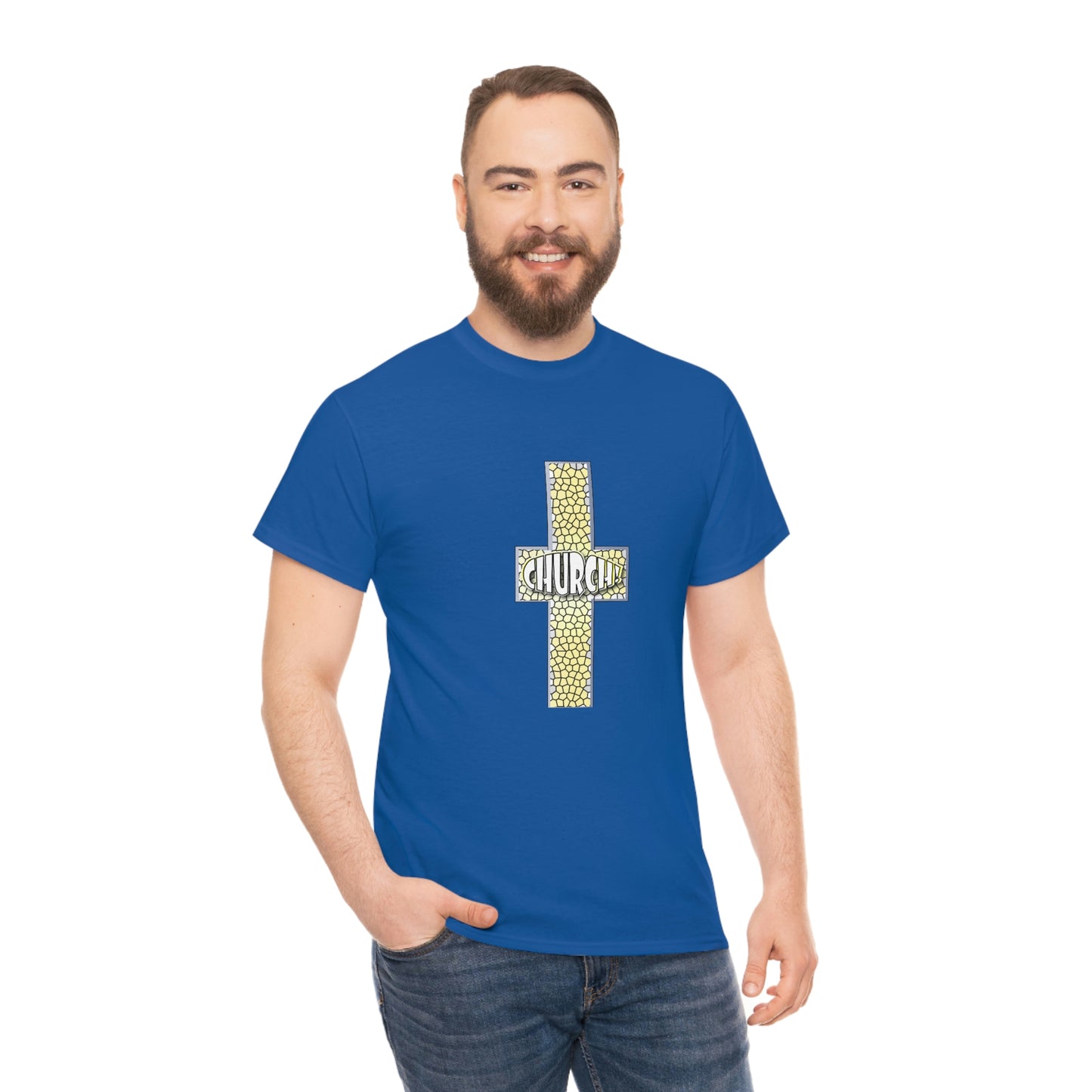 Church[cross] Unisex Heavy Cotton Tee