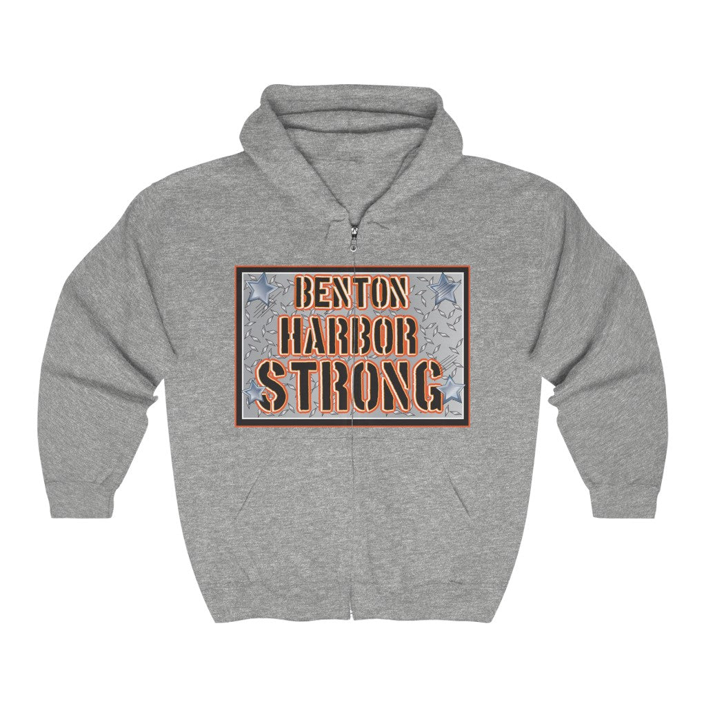 Benton harbor strong Unisex Heavy Blend™ Full Zip Hooded Sweatshirt