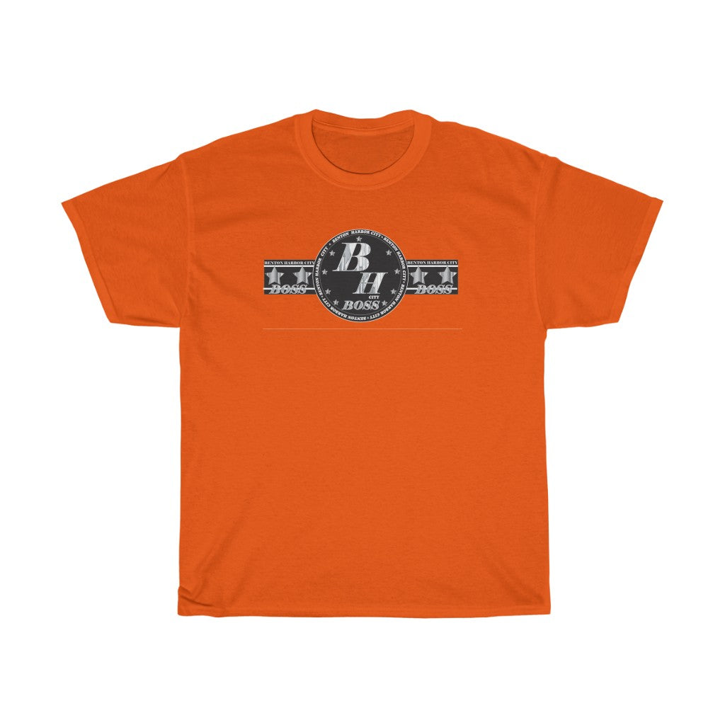 Benton Harbor city Boss (Chrome)Unisex Heavy Cotton Tee