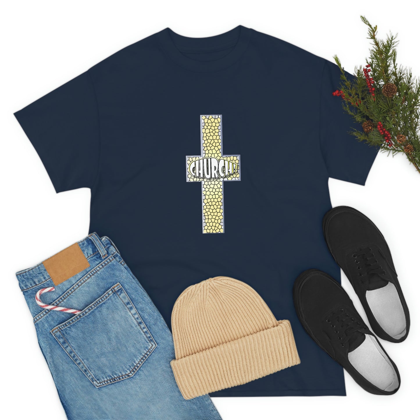 Church[cross] Unisex Heavy Cotton Tee