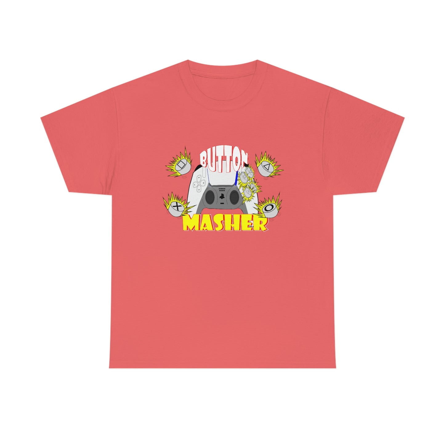 Button Masher [Ps] Unisex Heavy Cotton Tee