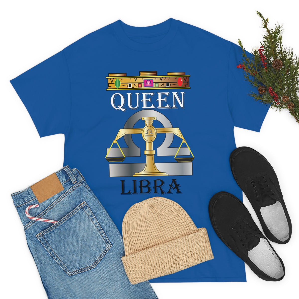 Queen Libra Unisex Heavy Cotton Tee