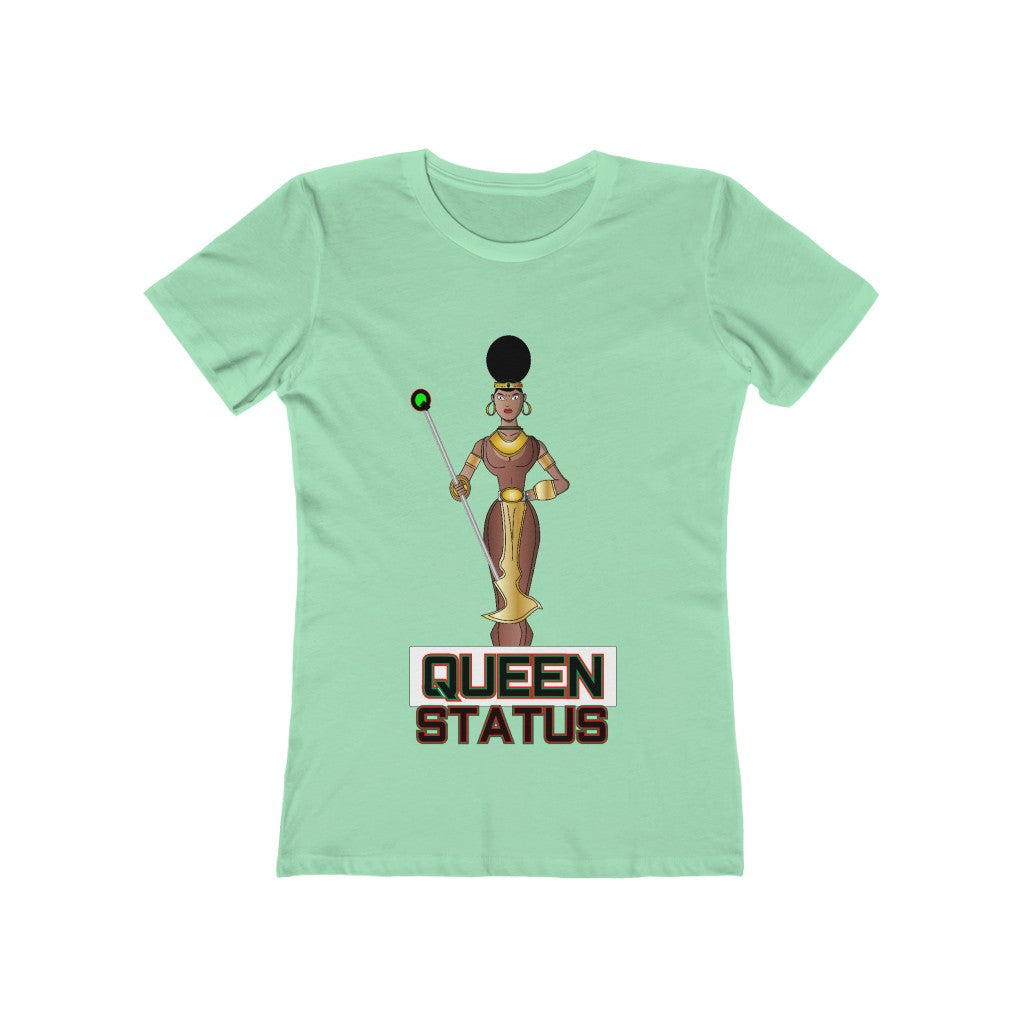 QUEEN STATUS/front/back Women's The Boyfriend Tee