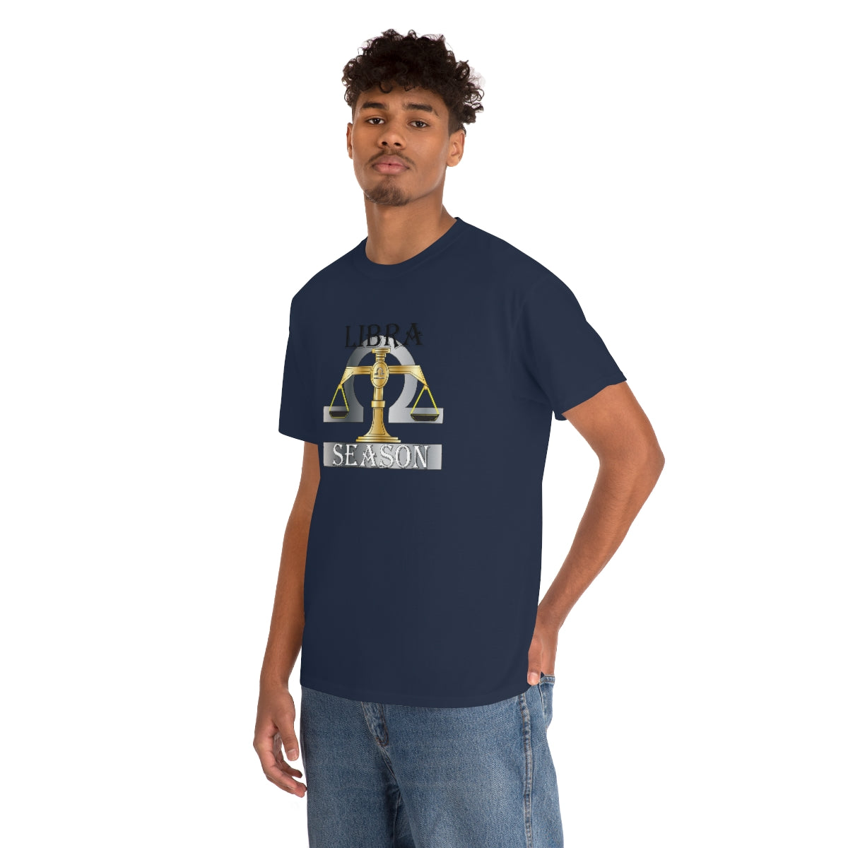 Libra season Unisex Heavy Cotton Tee