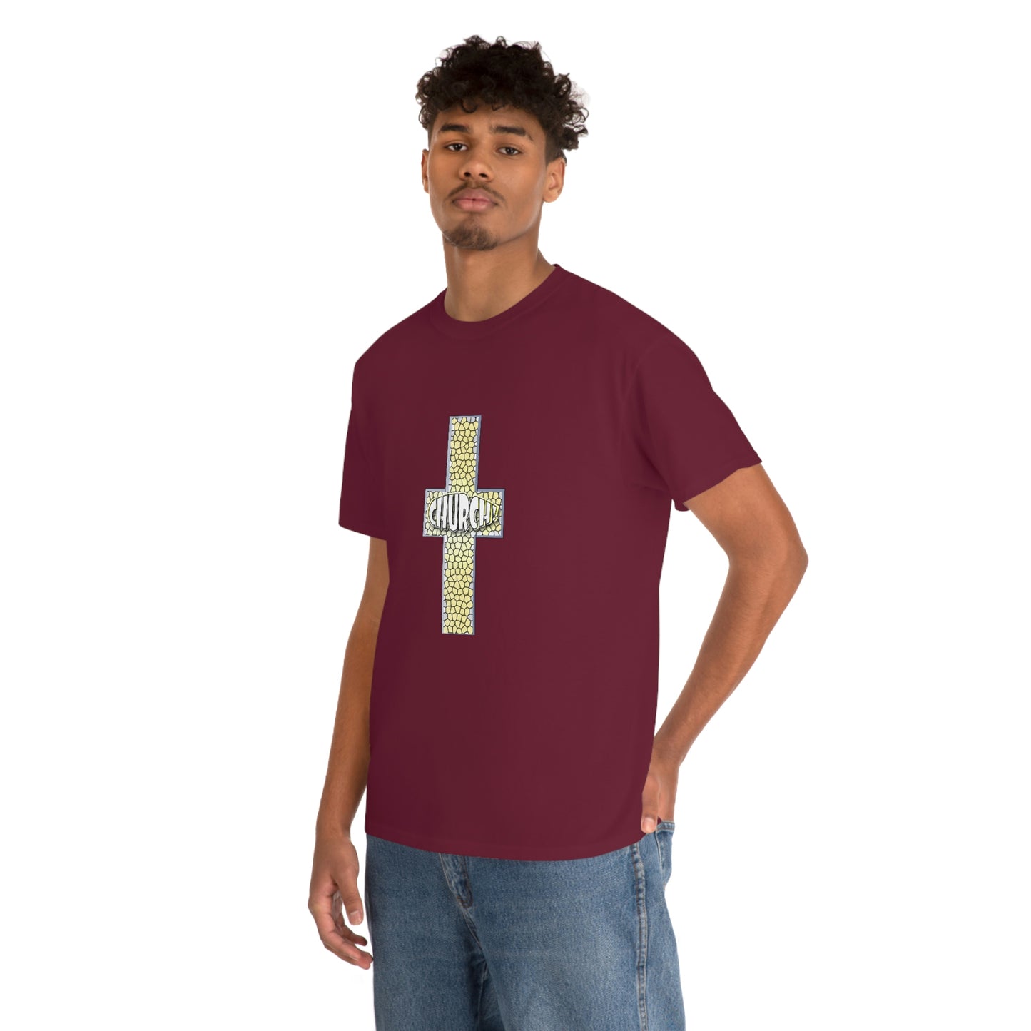 Church[cross] Unisex Heavy Cotton Tee