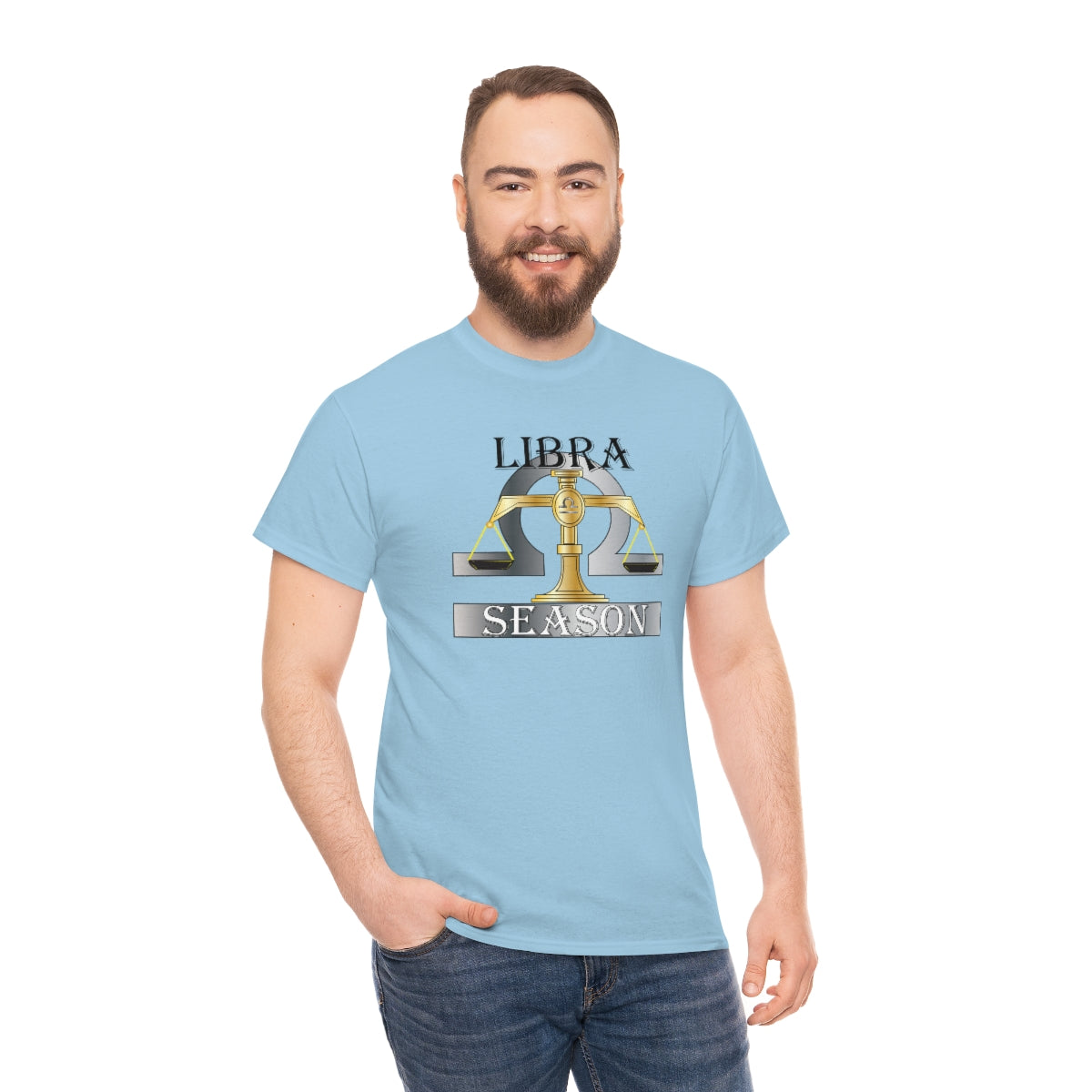 Libra season Unisex Heavy Cotton Tee