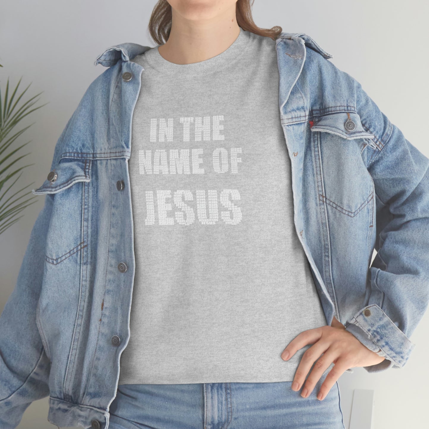 In the name of Jesus Unisex Heavy Cotton Tee