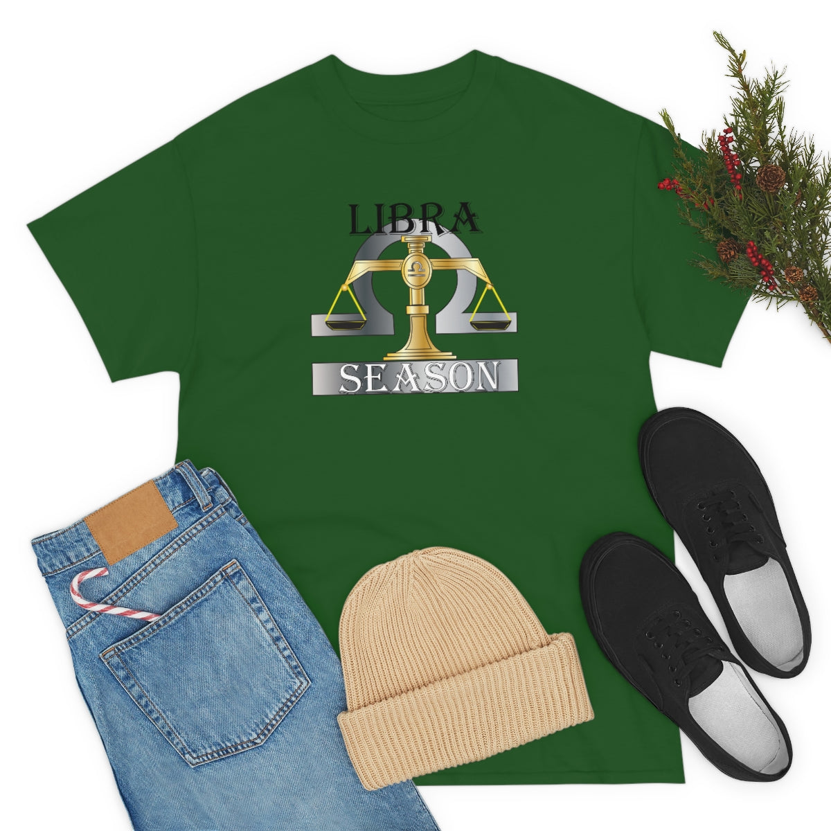 Libra season Unisex Heavy Cotton Tee