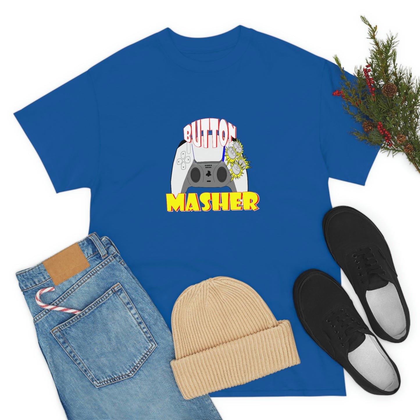 Button Masher [Ps ]ver.2Unisex Heavy Cotton Tee