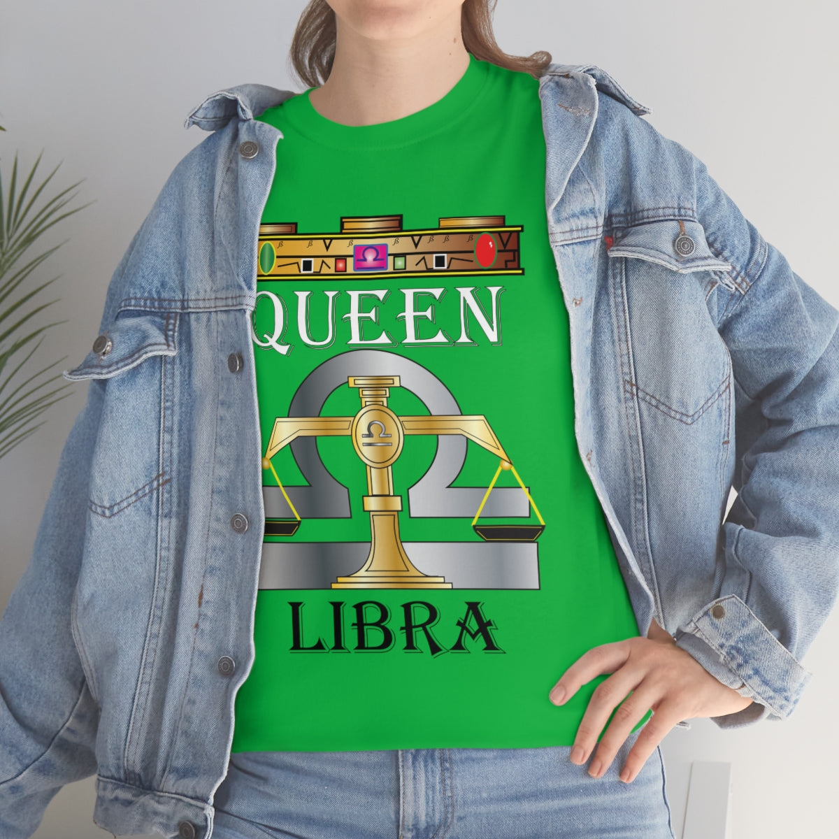 Queen Libra Unisex Heavy Cotton Tee