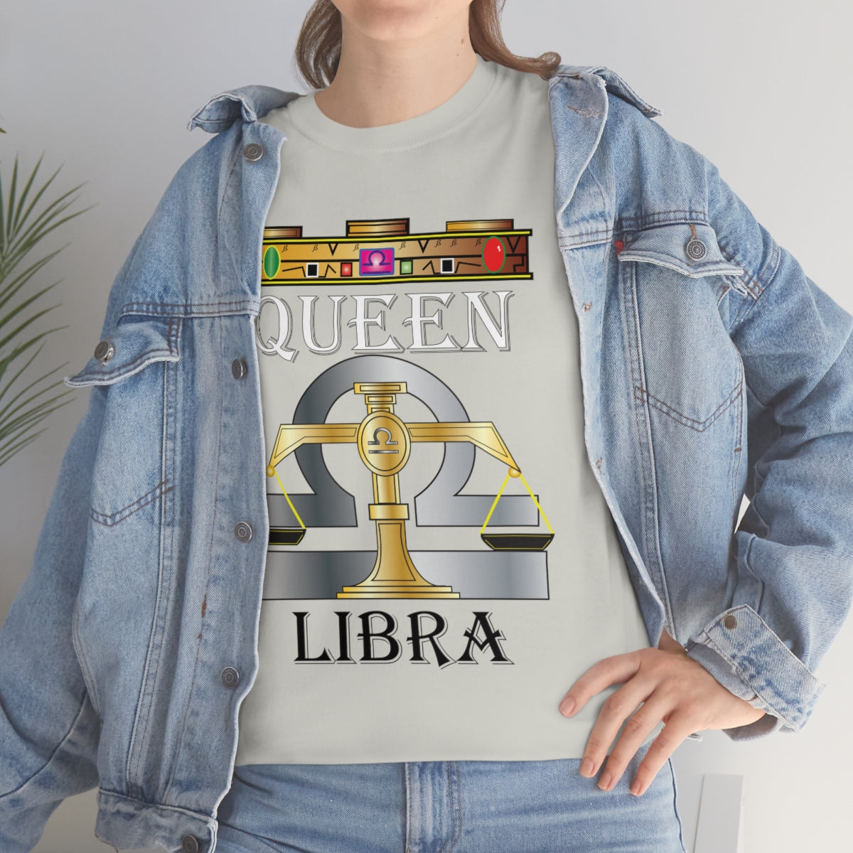 Queen Libra Unisex Heavy Cotton Tee