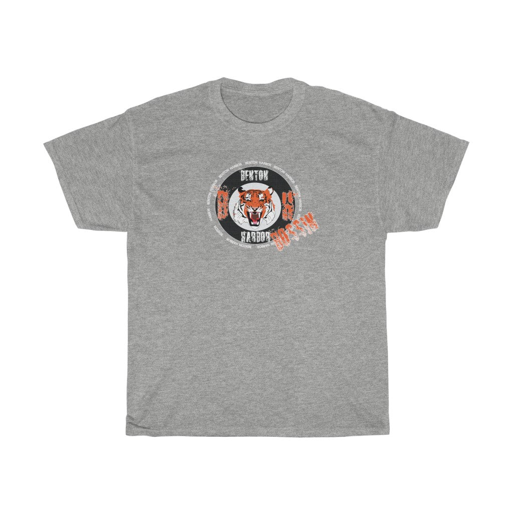 Benton harbor Bossin (tigers)Unisex Heavy Cotton Tee