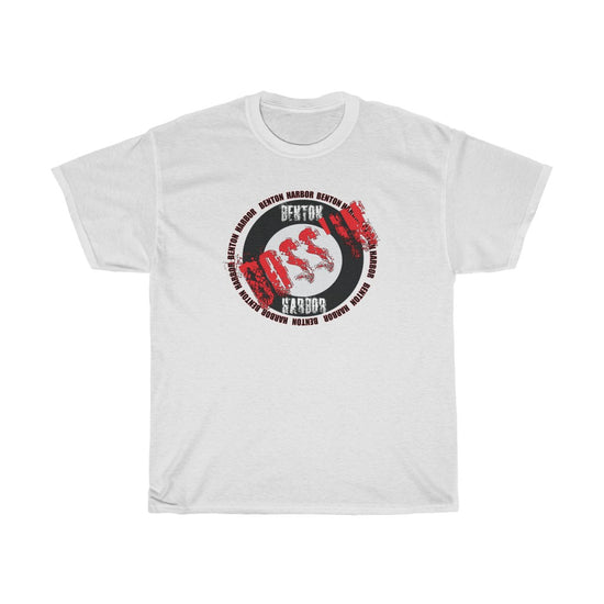 Benton Harbor Bossin (red)Unisex Heavy Cotton Tee
