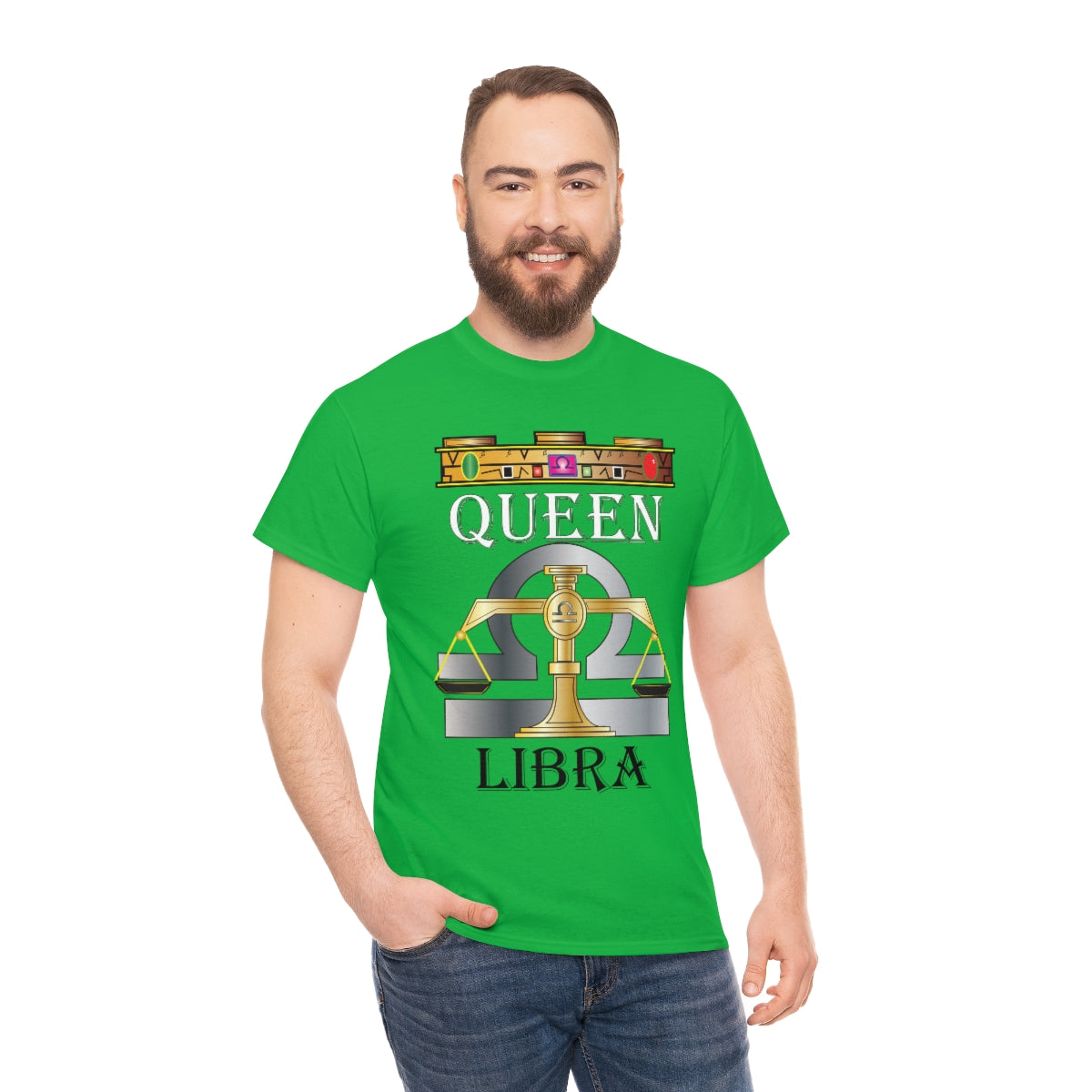 Queen Libra Unisex Heavy Cotton Tee