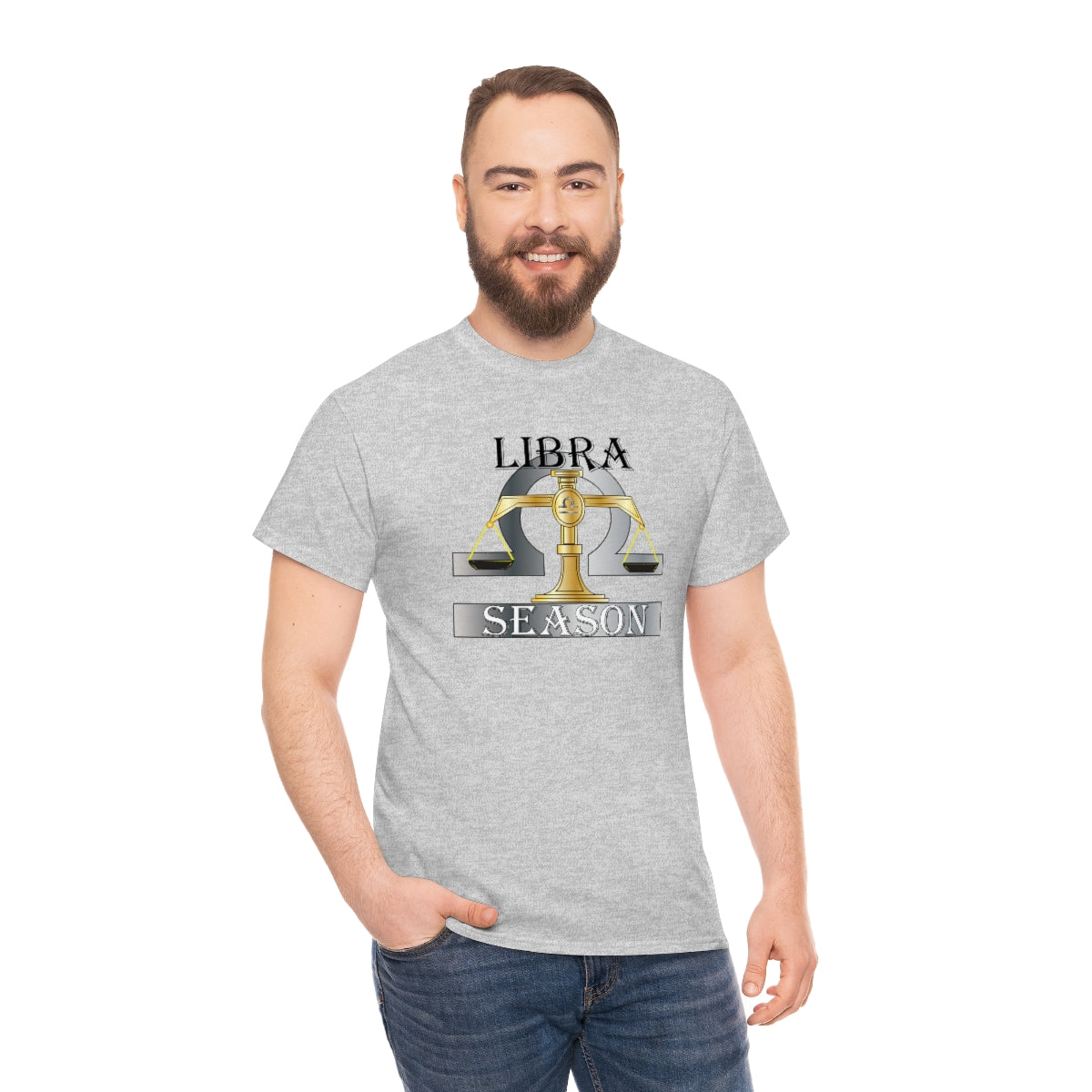 Libra season Unisex Heavy Cotton Tee