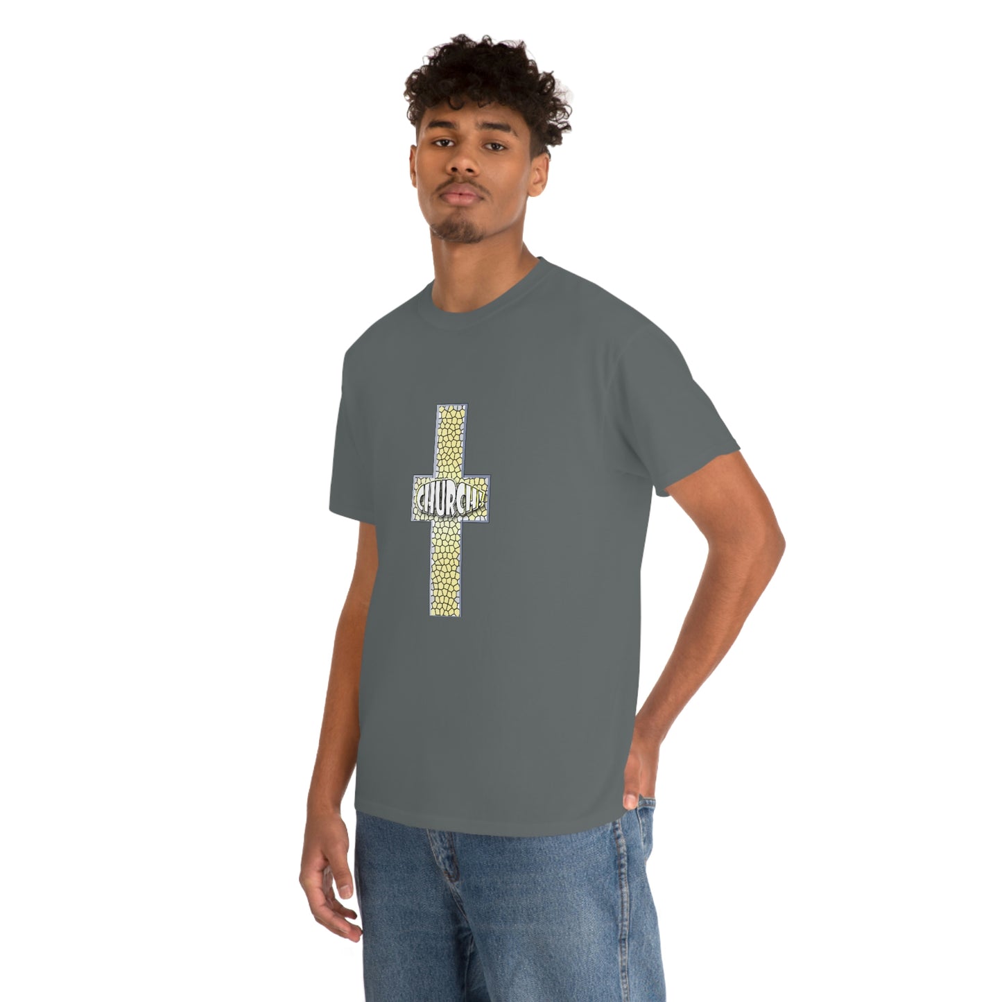 Church[cross] Unisex Heavy Cotton Tee