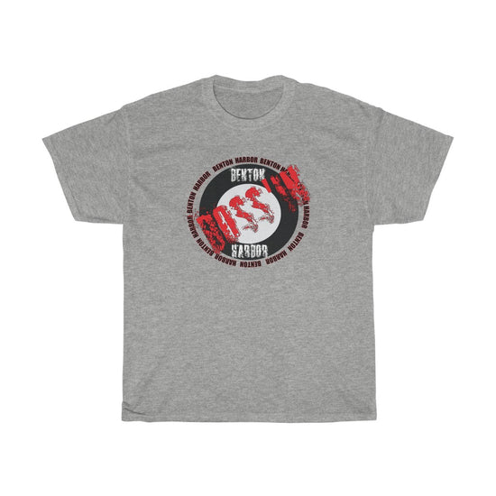Benton Harbor Bossin (red)Unisex Heavy Cotton Tee