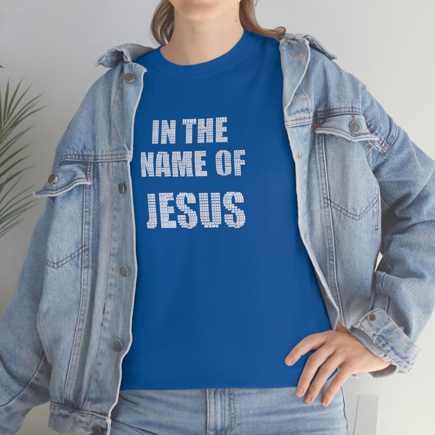 In the name of Jesus Unisex Heavy Cotton Tee