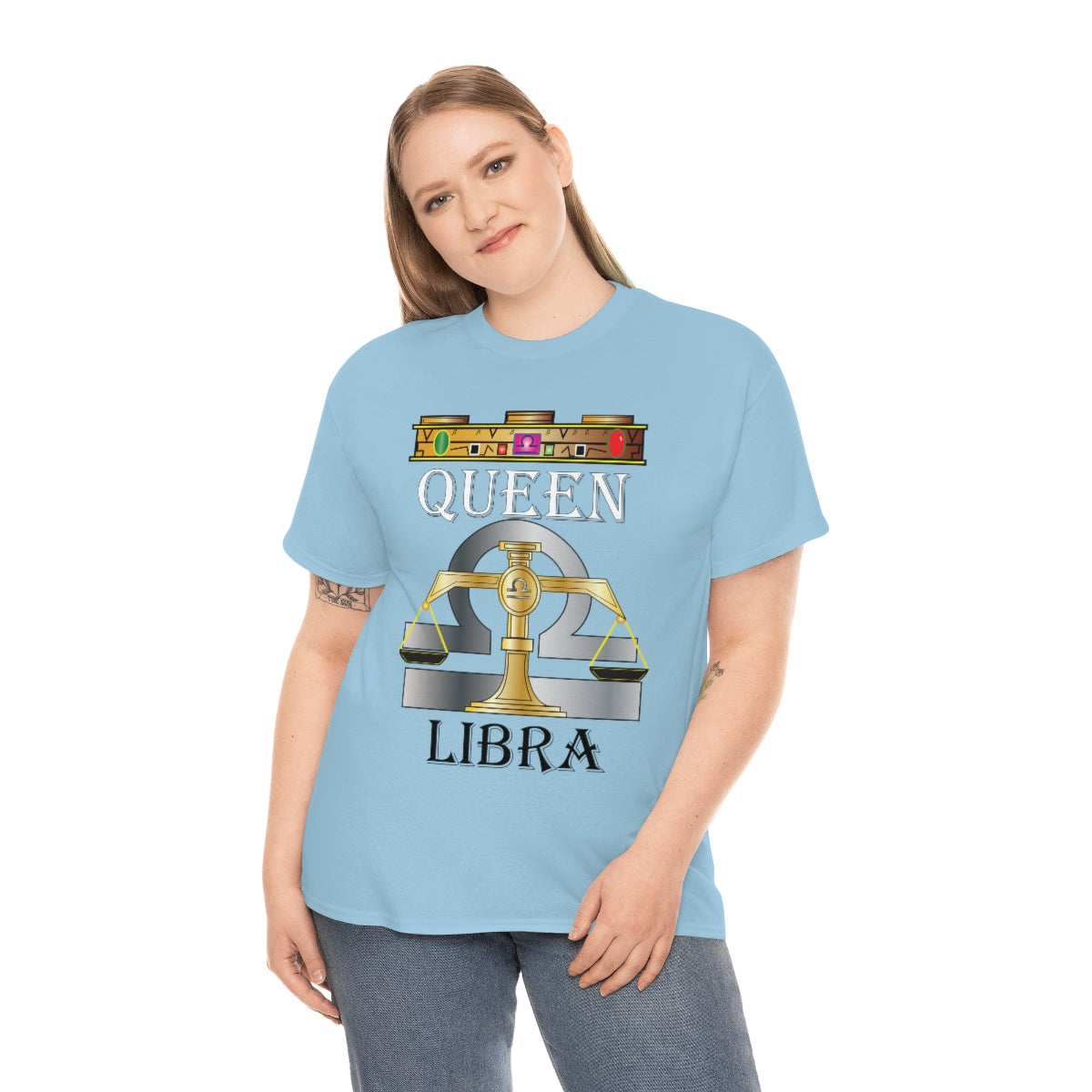 Queen Libra Unisex Heavy Cotton Tee