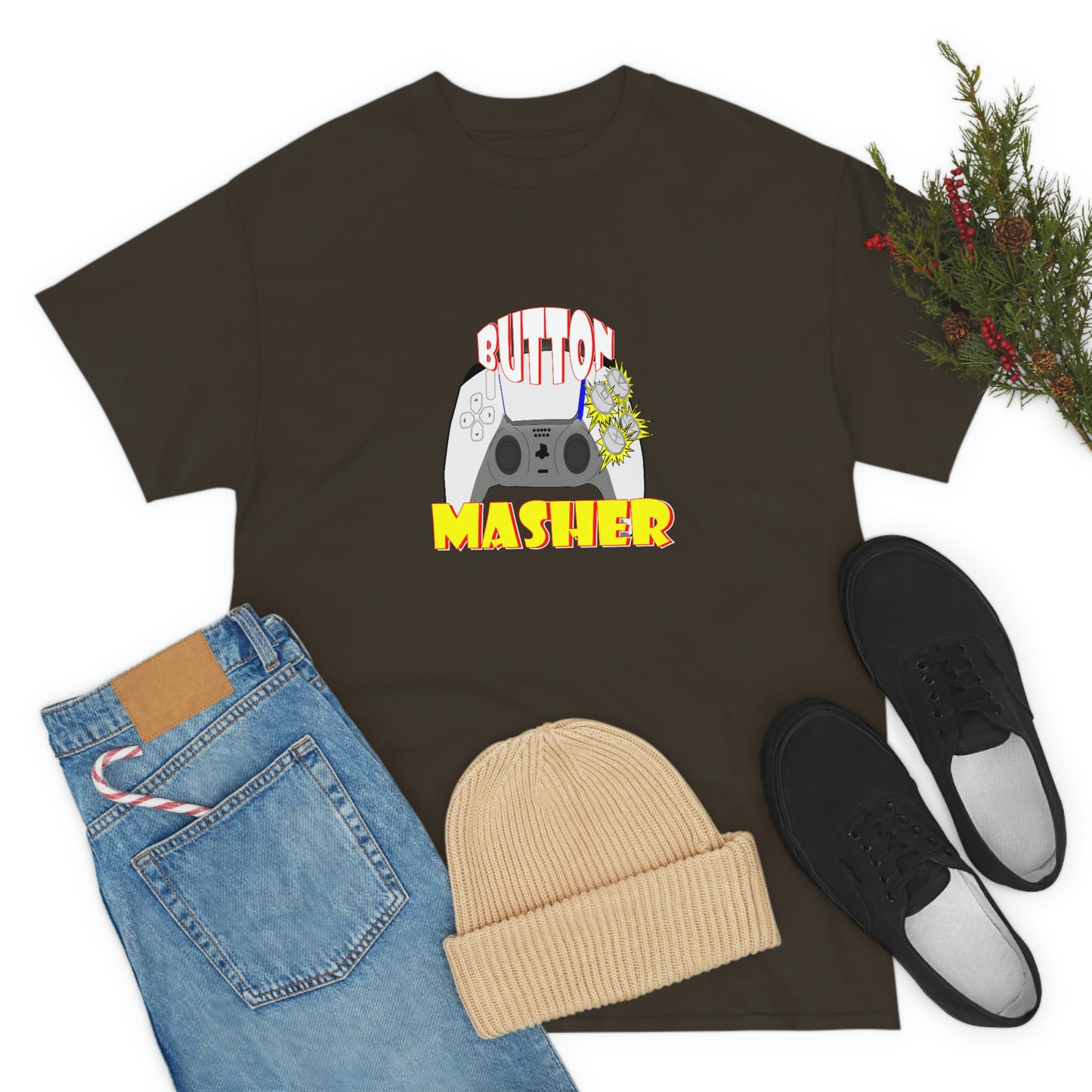 Button Masher [Ps ]ver.2Unisex Heavy Cotton Tee