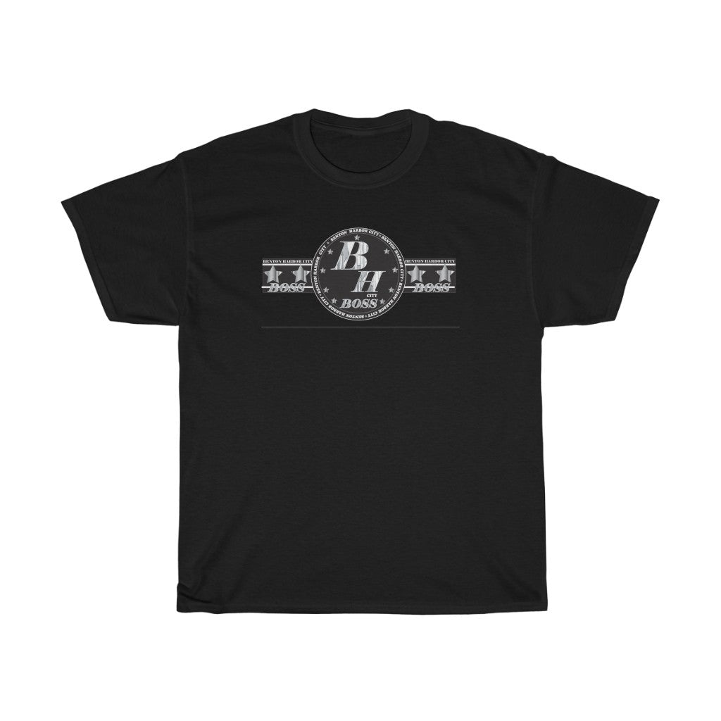 Benton Harbor city Boss (Chrome)Unisex Heavy Cotton Tee