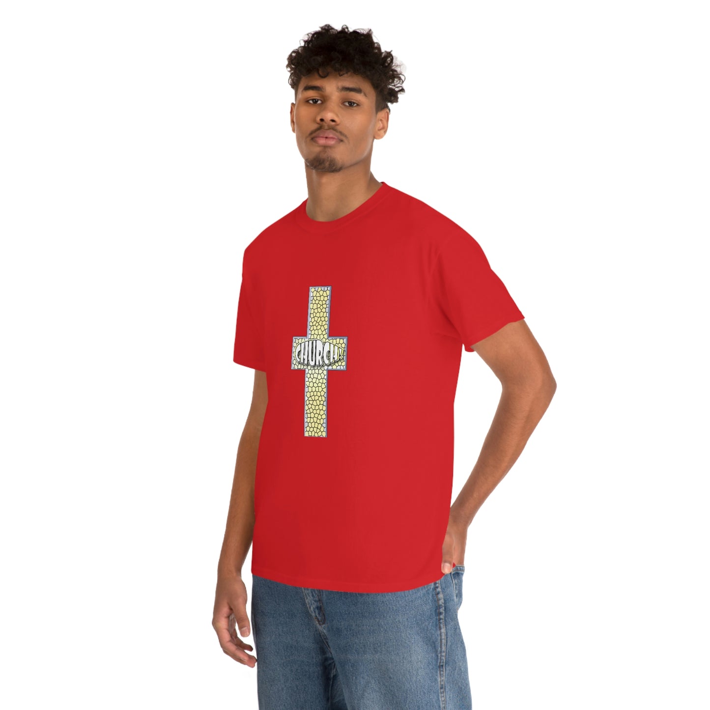 Church[cross] Unisex Heavy Cotton Tee