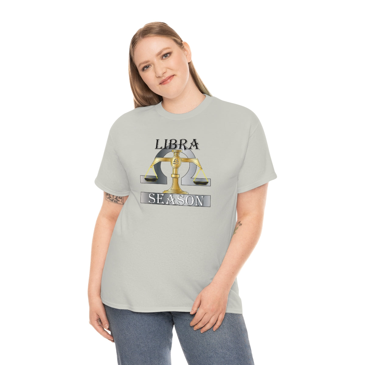 Libra season Unisex Heavy Cotton Tee