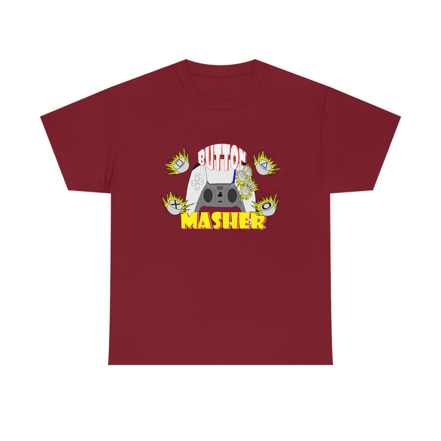Button Masher [Ps] Unisex Heavy Cotton Tee
